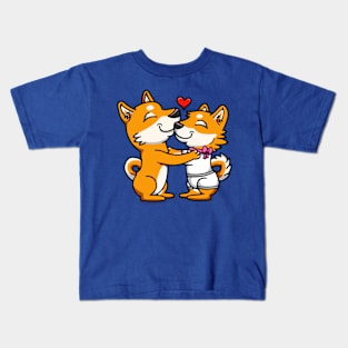 Shiba Inu Love Kids T-Shirt